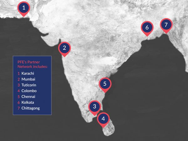 shipping from the indian subcontinent