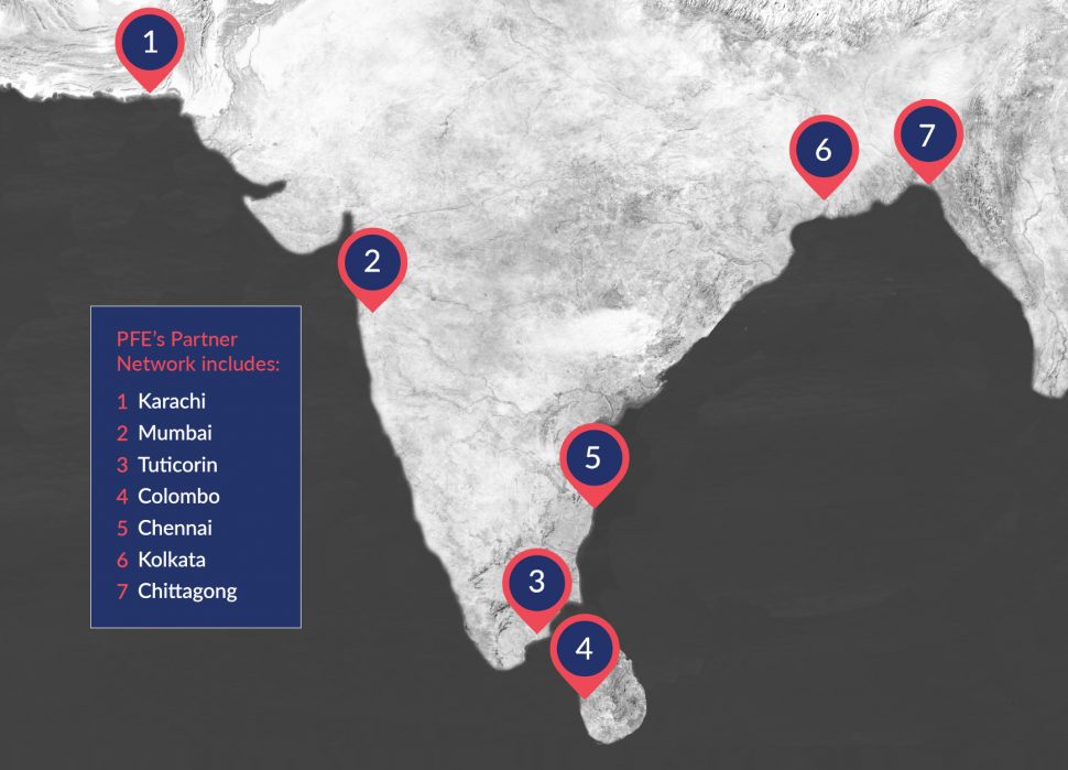 shipping from the indian subcontinent