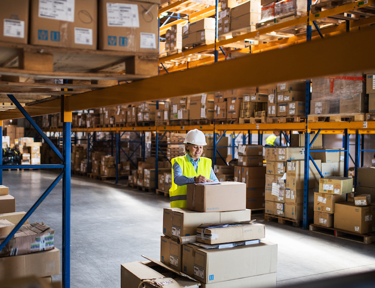 women working in logistics